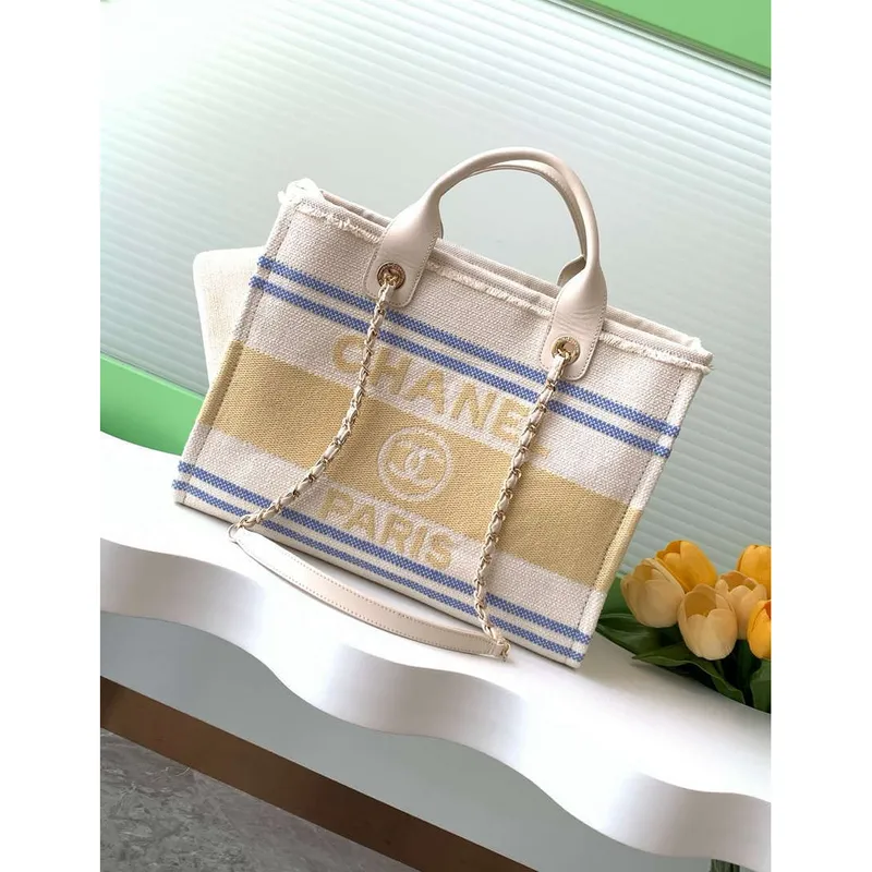 Chanel AS3351  25C Shopping Bag Yellow