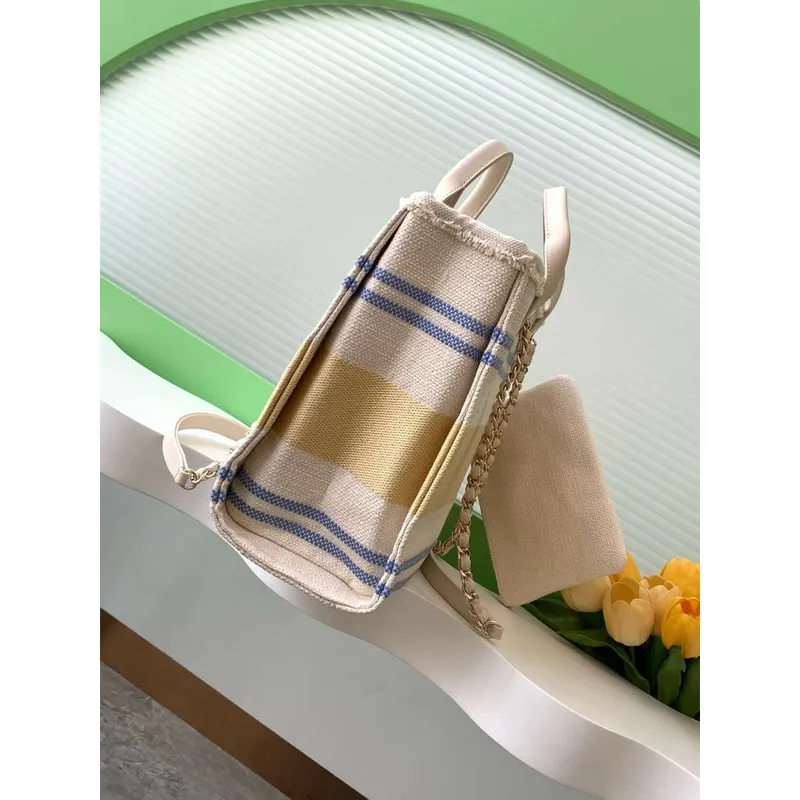 Chanel AS3351  25C Shopping Bag Yellow