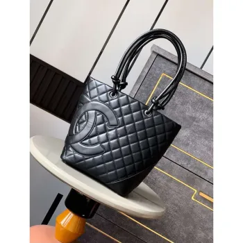 Chanel A98003 Vintage Large Bucket bag Black