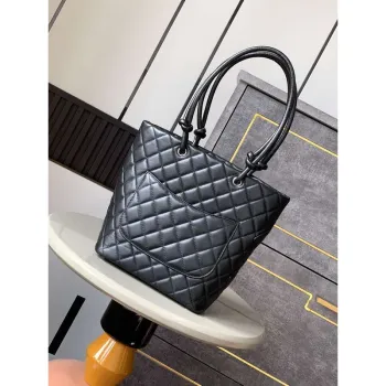Chanel A98003 Vintage Large Bucket bag Black
