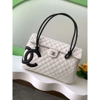 Chanel AS6338 Airport Bag 25P Shopping Bag White