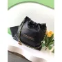 Chanel 22 AS3260 Small Handbag 24K Shiny Calfskin Black