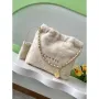 Chanel 22 bag AS3260 Small Handbag  Sheep wool Beige