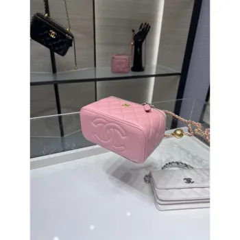 Chanel AP2303 Clutch With Chain in Lambskin gold balls Light Pink