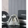 Chanel AS5293 Small Hobo Suede & Gold Tone Metal Elephant Gray