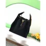 Chanel AS5311 Large Hobo Suede & Gold Tone Metal Black