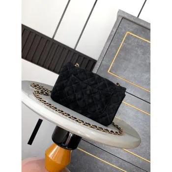 Chanel A69900 Mini Flap Bag Suede leather AS1116 Black