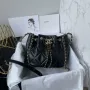 Chanel AS5094 Shopping bag Bucket Drawstring 24c Bag Black