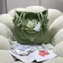 Chanel AS5315 Shopping Bag Shiny Lambskin & Gold Tone Metal Green