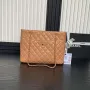 Chanel AS5192 Small Tote Shiny Lambskin & Gold Tone Metal  Camel