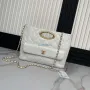 Chanel 25C AS5036 Small Tote Lambskin & Gold Tone Metal White