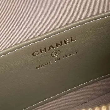 Chanel 25C AP4386 Hobo Grained Calfskin & Gold Tone Metal Ligth Green