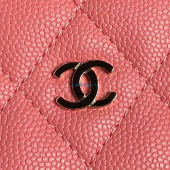 Chanel 25C AP4386 Hobo Grained Calfskin & Gold Tone Metal Pink
