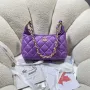 Chanel AS4912 Meduim Hobo Shiny Lambskin & Gold Tone Metal Purple