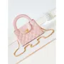 Chanel AS4416 Mini Shopping Bag shiny aged Calfskin Gold tone metal Light Pink