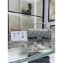 Chanel AP3226 Phone Holder with Chain Lambskin & Gold Tone Metal Gray