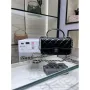 Chanel AP3226 Phone Holder with Chain Lambskin & Gold Tone Metal Black