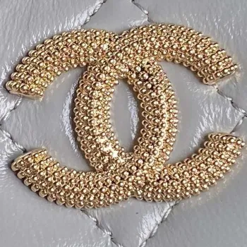 Chanel AP4302 Mini Clutch Embossed Rhinestone with Chain Vanity Box bag Gray