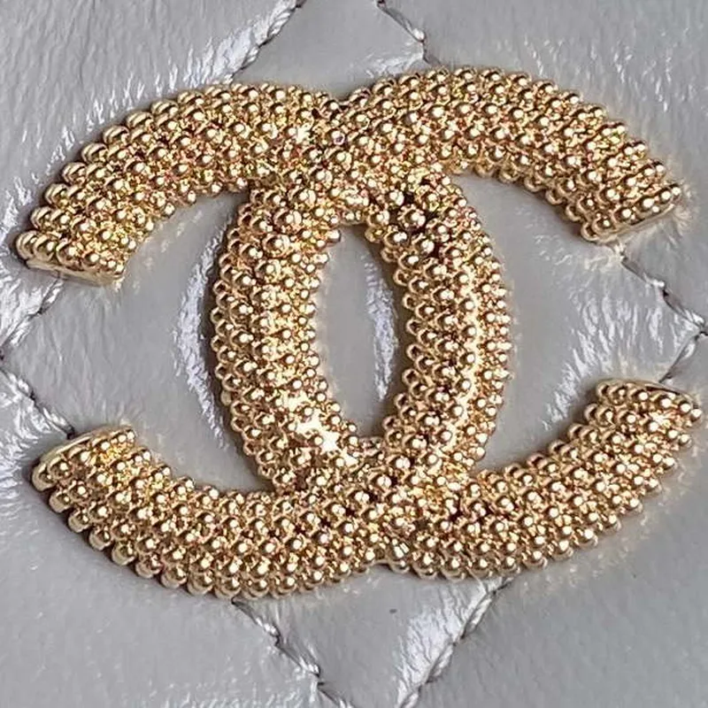 Chanel AP4302 Mini Clutch Embossed Rhinestone with Chain Vanity Box bag Gray