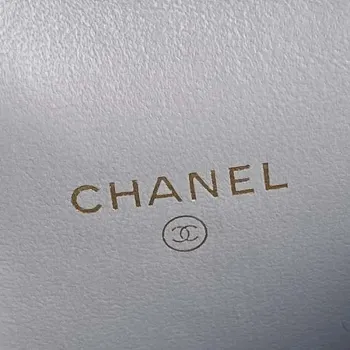 Chanel AP4302 Mini Clutch Embossed Rhinestone with Chain Vanity Box bag Gray