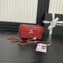 Chanel AP4301 Clutch Embossed Rhinestone with Chain Vanity Box bag Red