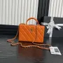 Chanel 25A AS5167 Small box bag Lambskin Orange