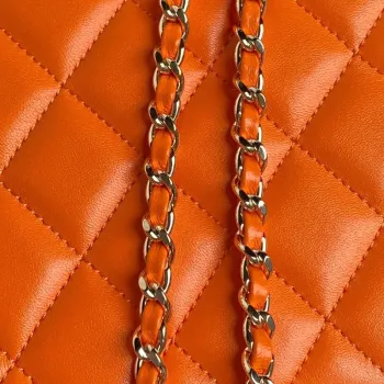Chanel 25A AS5167 Small box bag Lambskin Orange