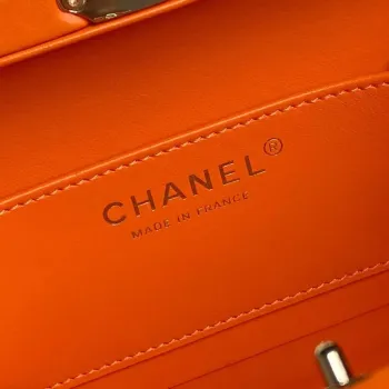 Chanel 25A AS5167 Small box bag Lambskin Orange
