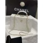 Chanel 25A AS5167 Small box bag Lambskin White