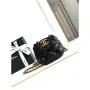 Chanel 24K New Saddle Bag Lambskin AS9981 Black Gold