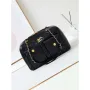 Chanel 24K Bowling Shoulder bowling Bag Gold AS4933 Black
