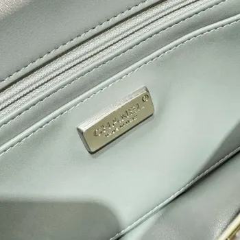 Chanel A69900 Mini Flap AS1116 Silver Tone Sequins and glass pearls