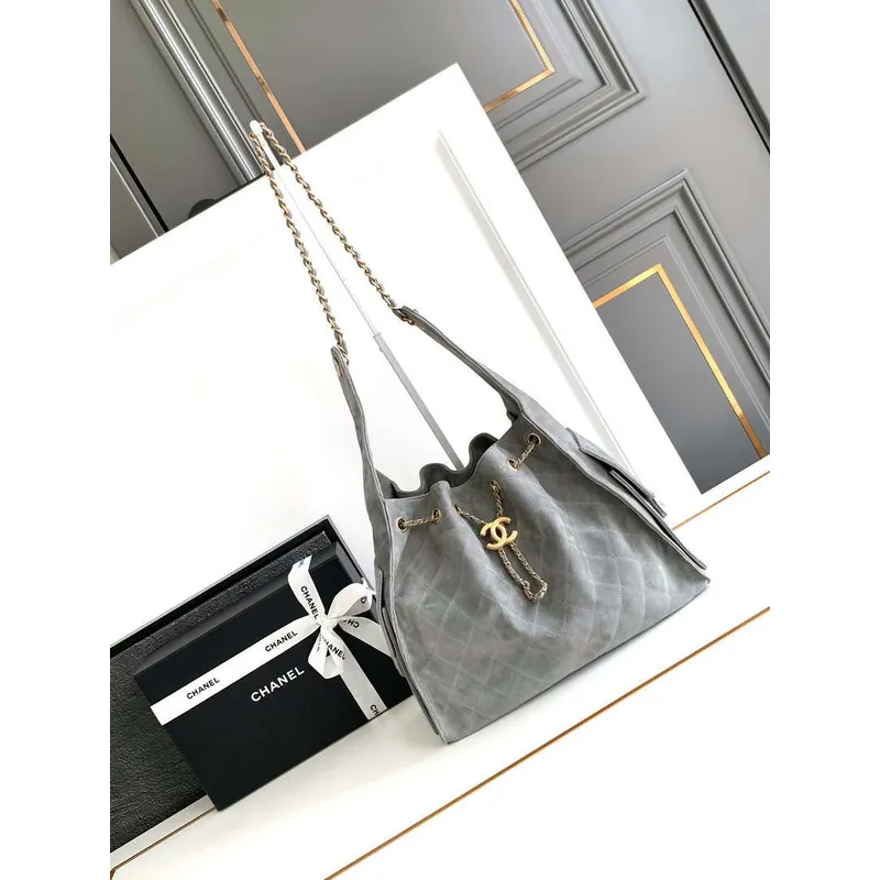 Chanel A99921 Shopping bag Bucket Drawstring 25A Bag Nubuck leather