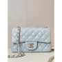 Chanel A69900 Mini Flap Bag Lambskin Light Blue AS1116