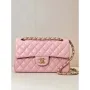Chanel A01117 Flap Handbag Classic Bag 23cm Pink Lambskin