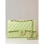 Chanel A01112 Flap Classic 11.12 Handbag Lambskin & Gold Tone Metal Light Green