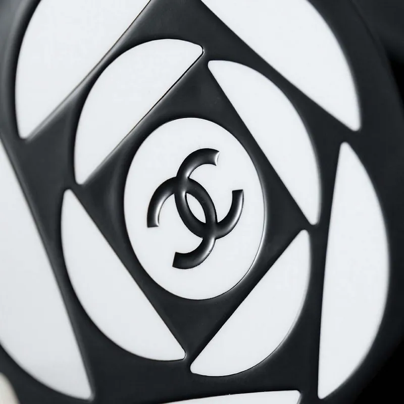 Chanel AS3548 Evening Round Lambskin white