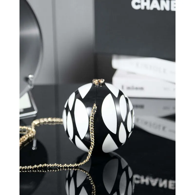 Chanel AS3716 Evening Football Lambskin white