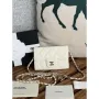 Chanel A81081 Wallet on Chain Shiny Calfskin White