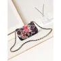 Chanel A69900 Mini Flap Printed Fabric & Gold Metal AS1116  Black & Multicolour