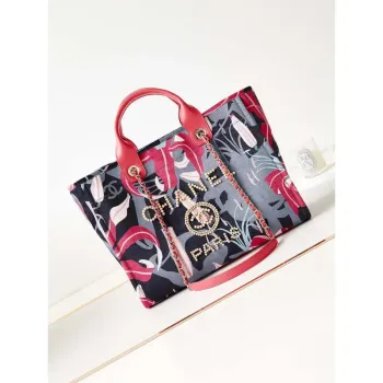 Chanel AS3257 Small Shopping Bag Mixed Fibers Calfskin & Gold Tone Metal CC8011