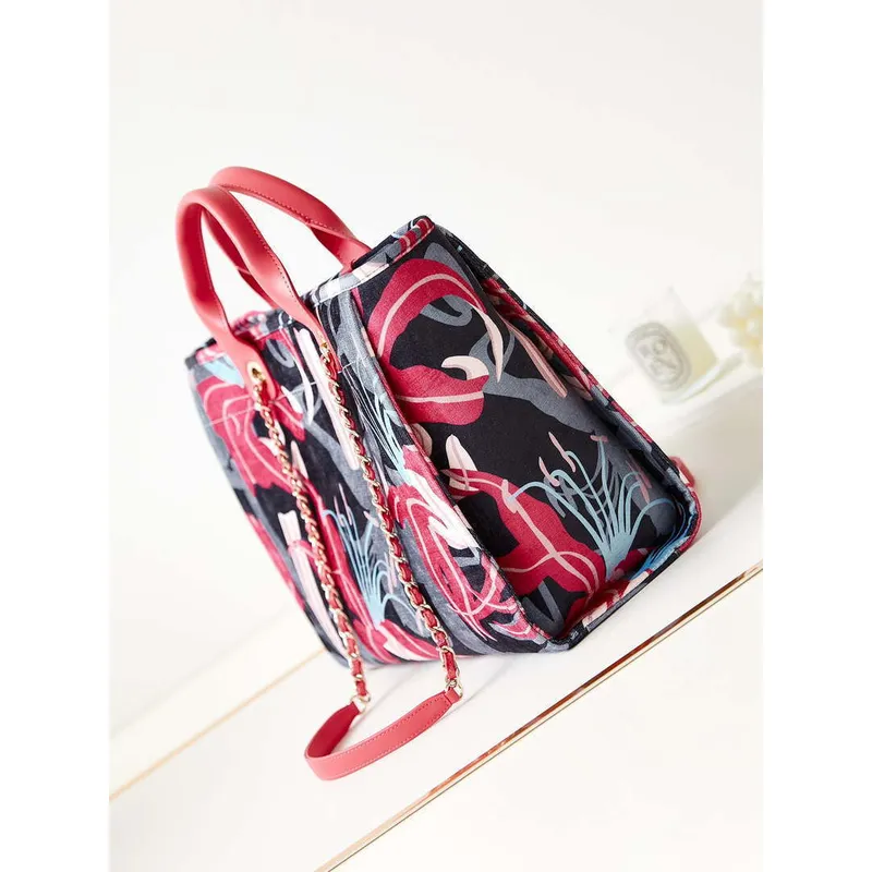 Chanel AS3257 Small Shopping Bag Mixed Fibers Calfskin & Gold Tone Metal CC8011