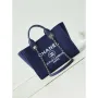Chanel AS3257 Small Shopping Bag Mixed Fibers Calfskin & Gold Tone Metal Blue