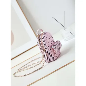 Chanel Ap3753 CLASSIC MINI Backpack Tweed & Gold Tone Metal Pink & Black