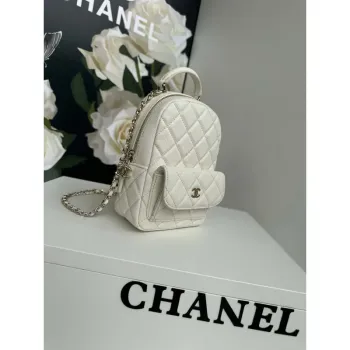 Chanel Ap3753 CLASSIC MINI Backpack Calfskin White