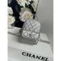Chanel Ap3753 CLASSIC MINI Backpack Calfskin Silver