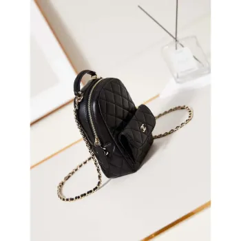 Chanel Ap3753 CLASSIC MINI Backpack Lambskin Black