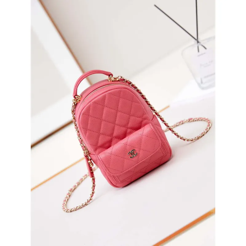 Chanel Ap3753 CLASSIC MINI Backpack Calfskin Red