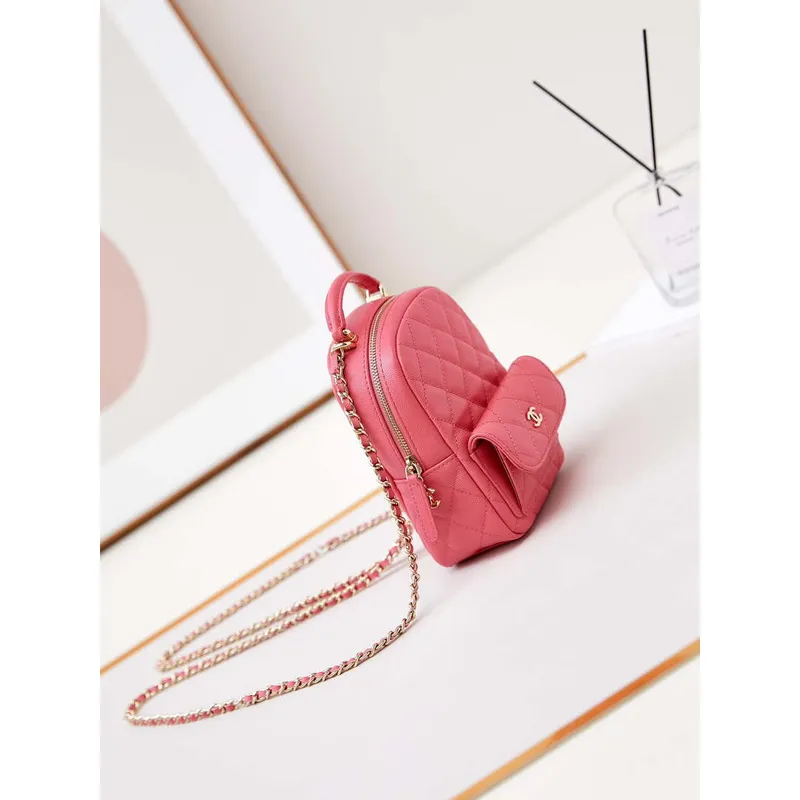 Chanel Ap3753 CLASSIC MINI Backpack Calfskin Red