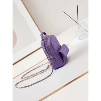 Chanel Ap3753 CLASSIC MINI Backpack Calfskin Purple